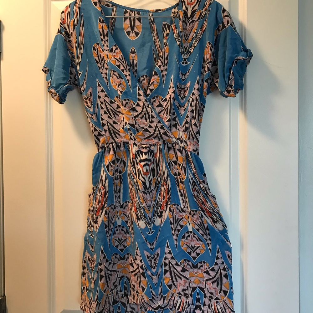 Patterned mini dress/tunic